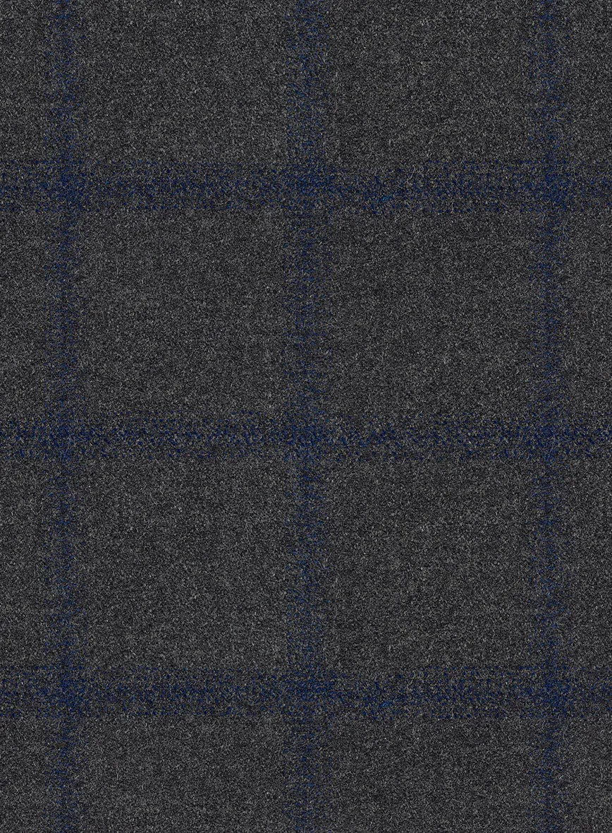Italian Jamen Gray Checks Flannel Pants