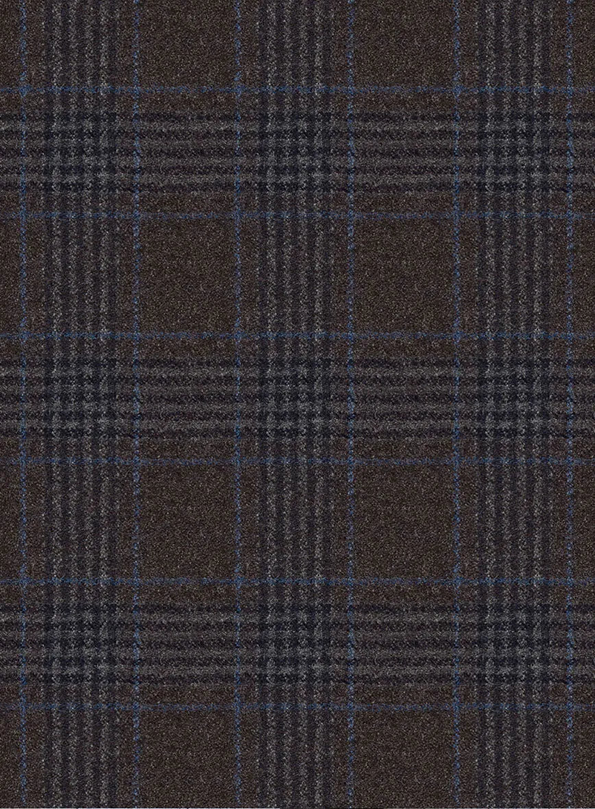 Italian Lark Brown Checks Flannel Pants