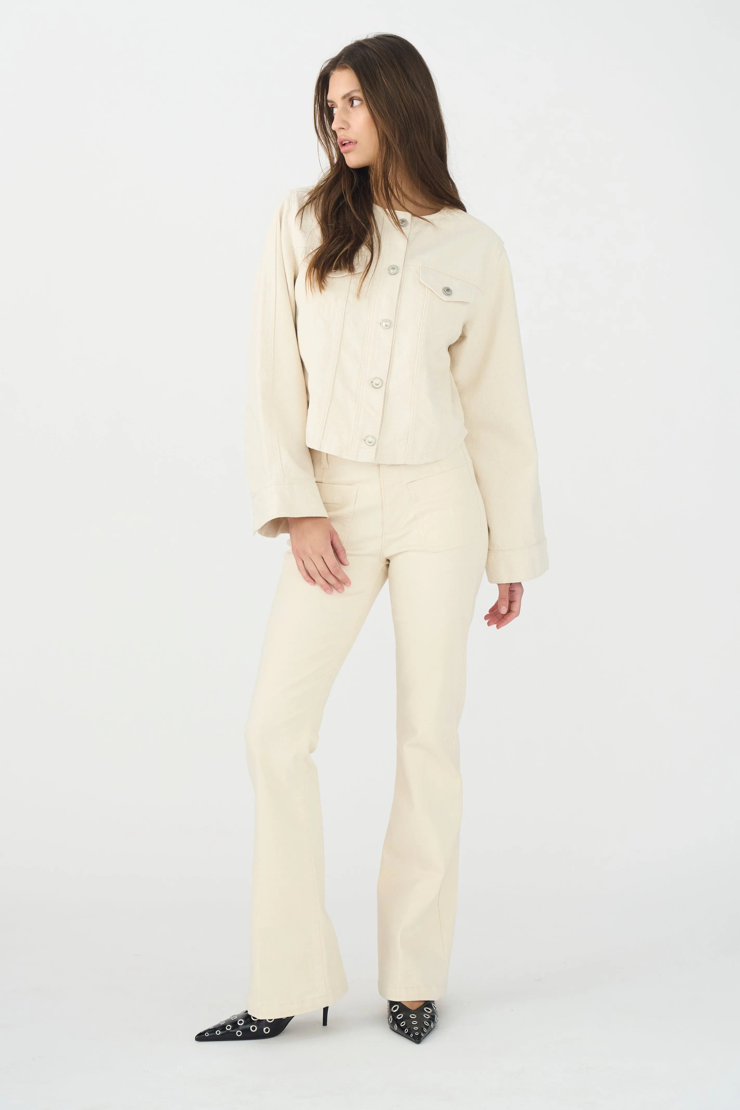IVY-Ann Charlotte Jeans Wash Natural Ecru