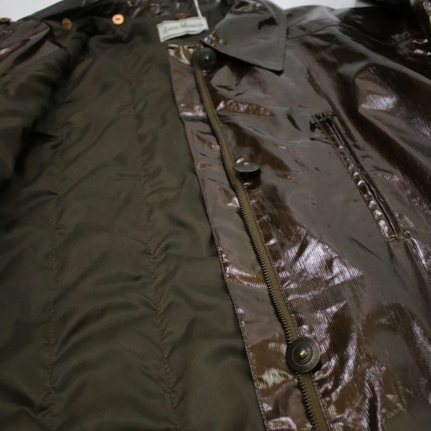 JURGEN MICHAELSEN: Shiny Brown Coat: M