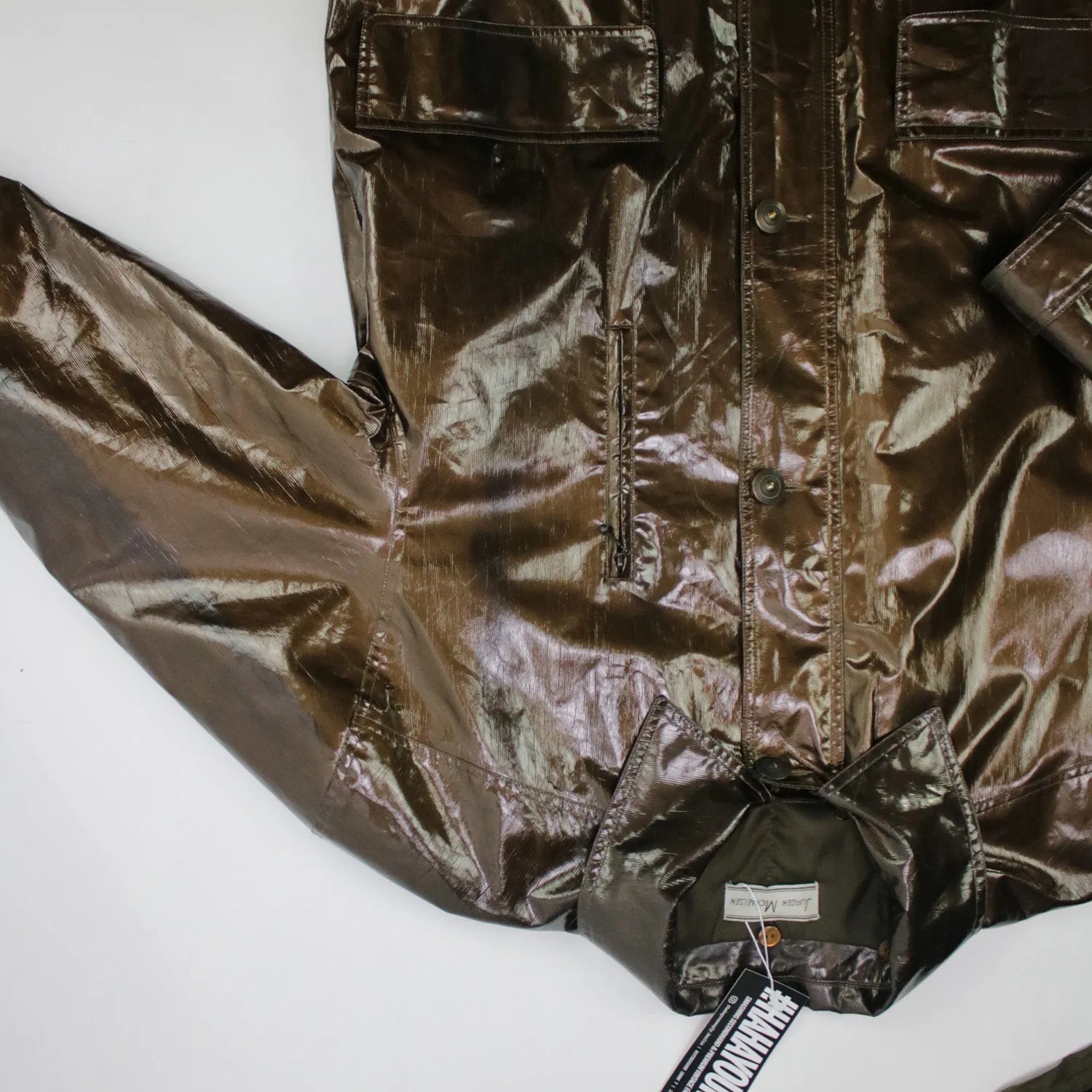 JURGEN MICHAELSEN: Shiny Brown Coat: M