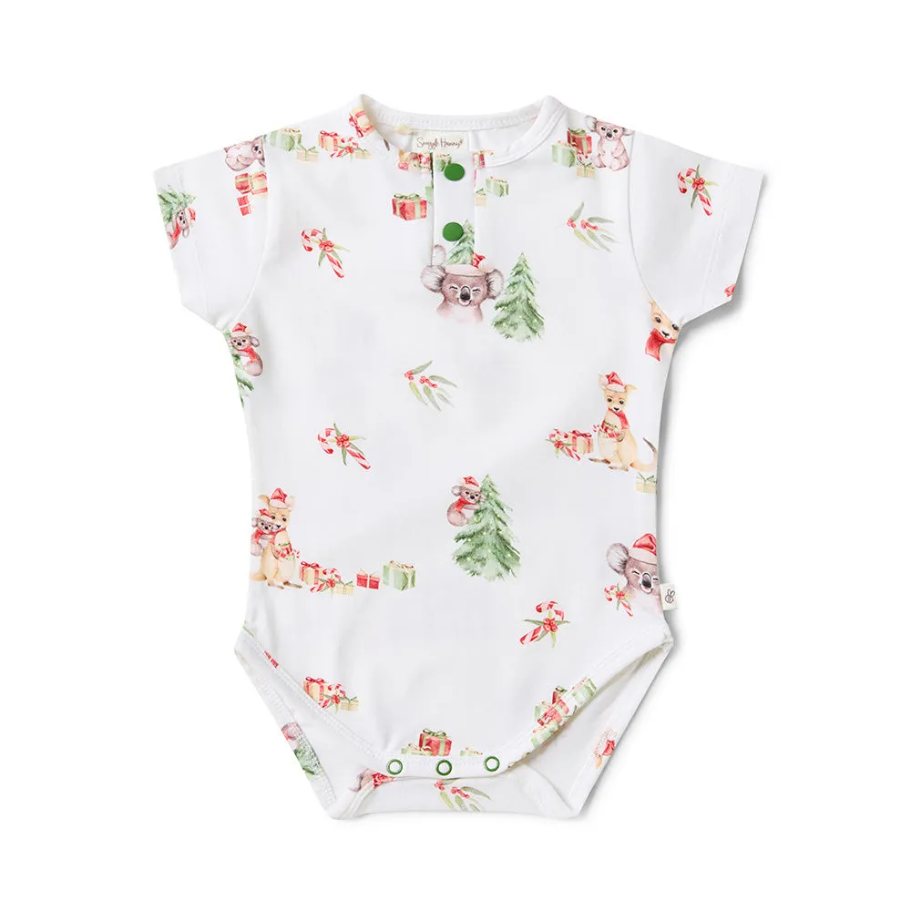 Kangas & Koalas Short Sleeve Organic Bodysuit