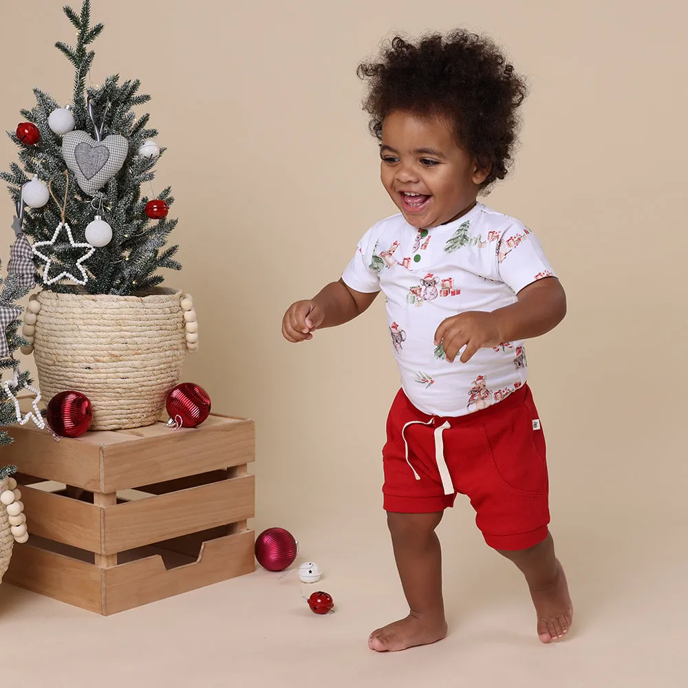 Kangas & Koalas Short Sleeve Organic Bodysuit