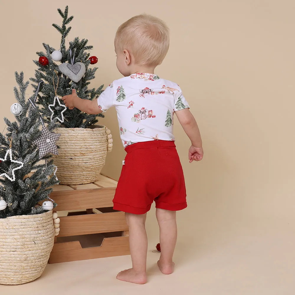 Kangas & Koalas Short Sleeve Organic Bodysuit