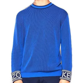 KENZO Logo Cuff Ribbed Sweater