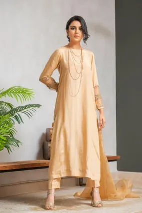 Kuli Jume - Gold Dahlia - Dull Gold - Silk - 3 Piece