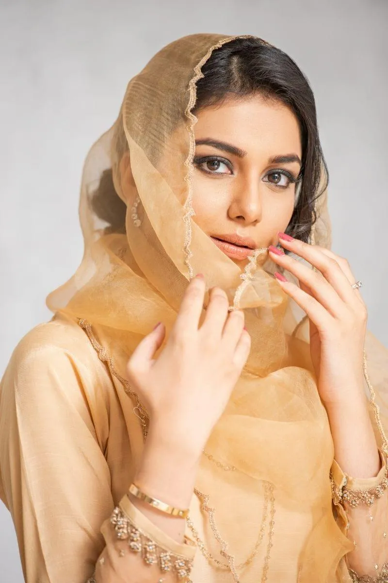 Kuli Jume - Gold Dahlia - Dull Gold - Silk - 3 Piece