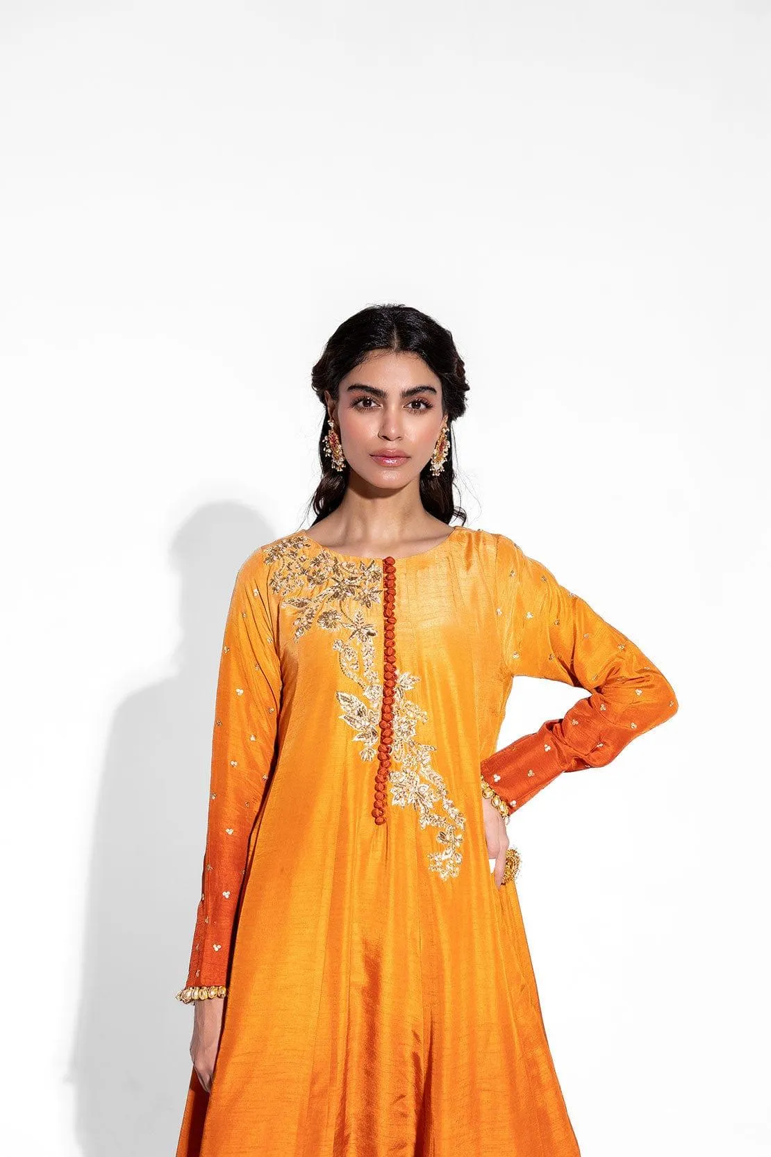 LEON - SUNEHRI - Silk Kalidar - 3 Piece