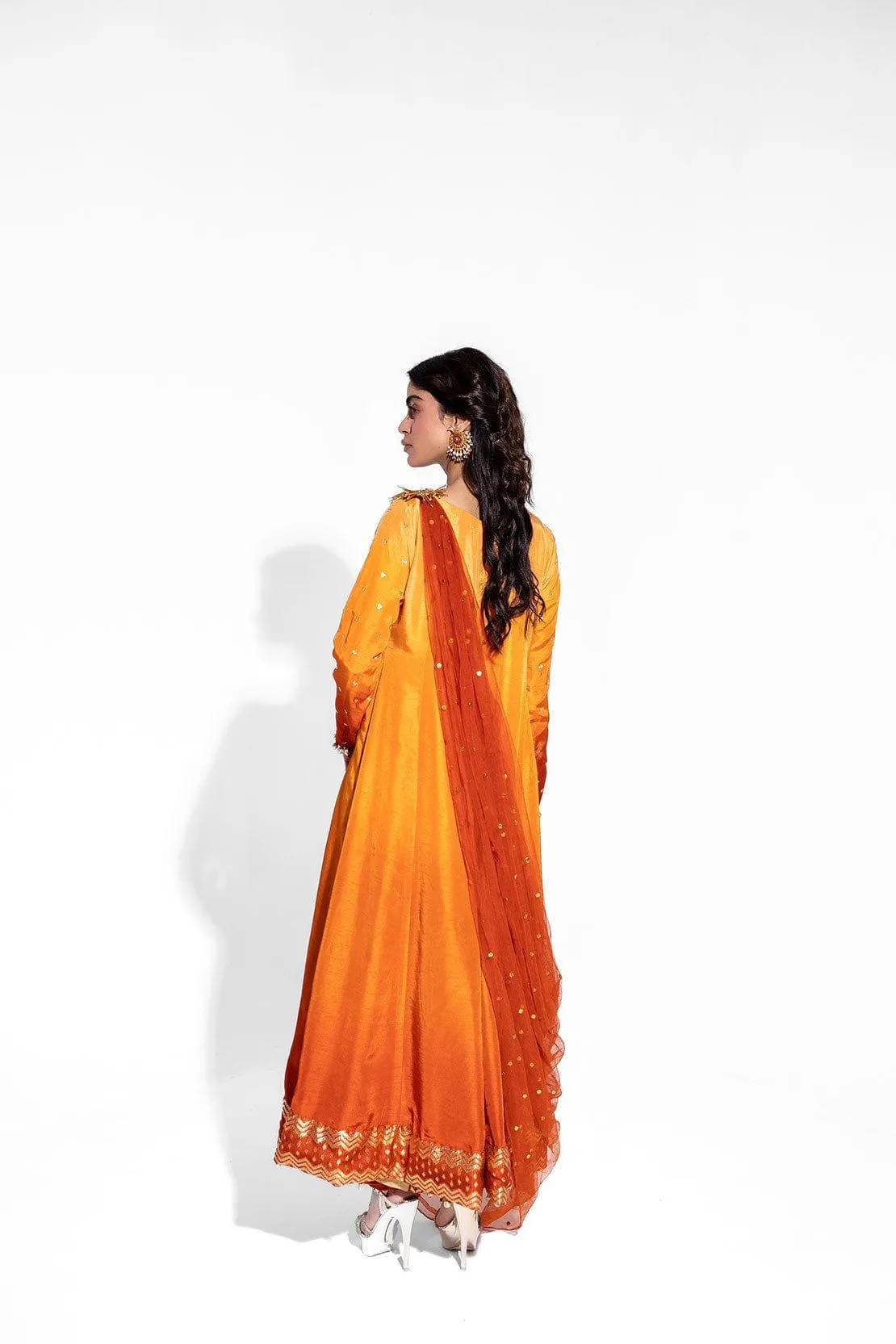 LEON - SUNEHRI - Silk Kalidar - 3 Piece