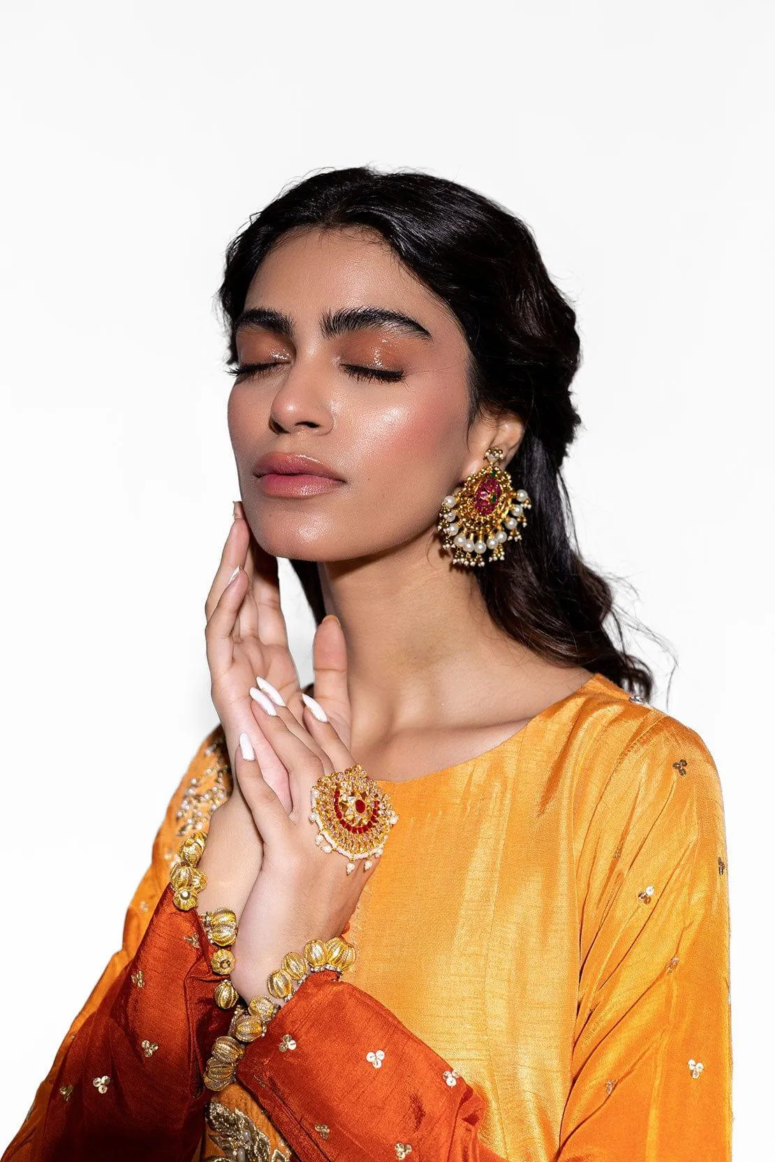 LEON - SUNEHRI - Silk Kalidar - 3 Piece