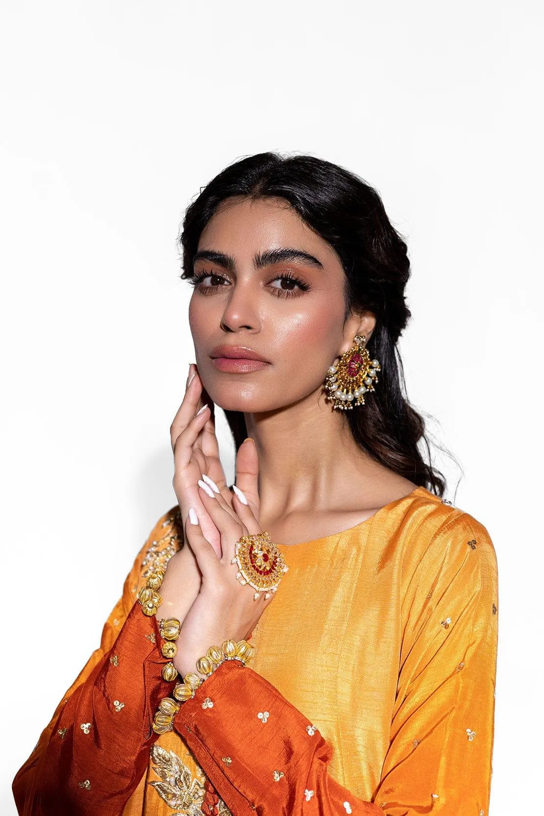 LEON - SUNEHRI - Silk Kalidar - 3 Piece