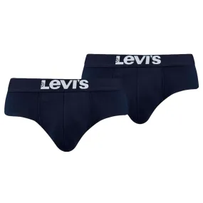 Levi's 2 Pack Solid Basic Brief - Navy