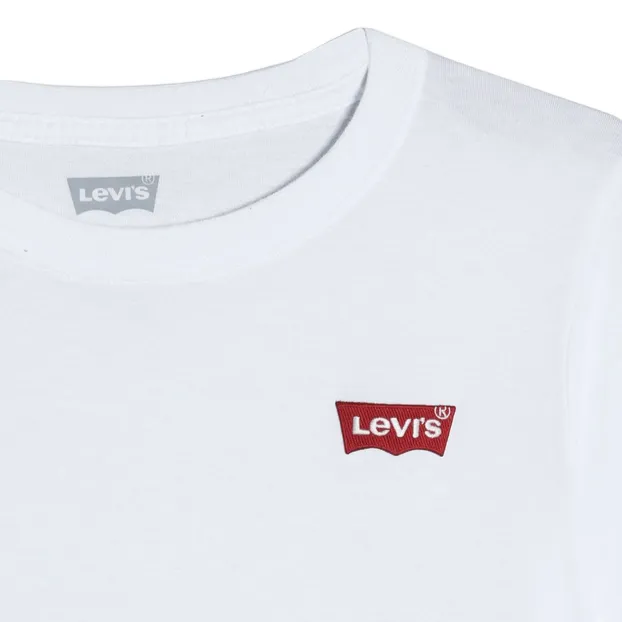 Levi's Kids T-shirt manica corta da ragazzo Batwing Chest Hit 9EA100-001 bianco