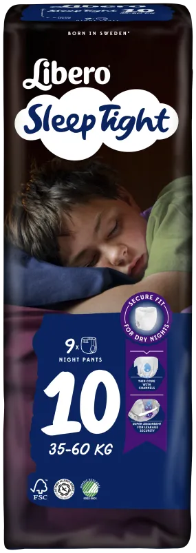 Libero SleepTight 10 (35-60kg) - Pack of 9