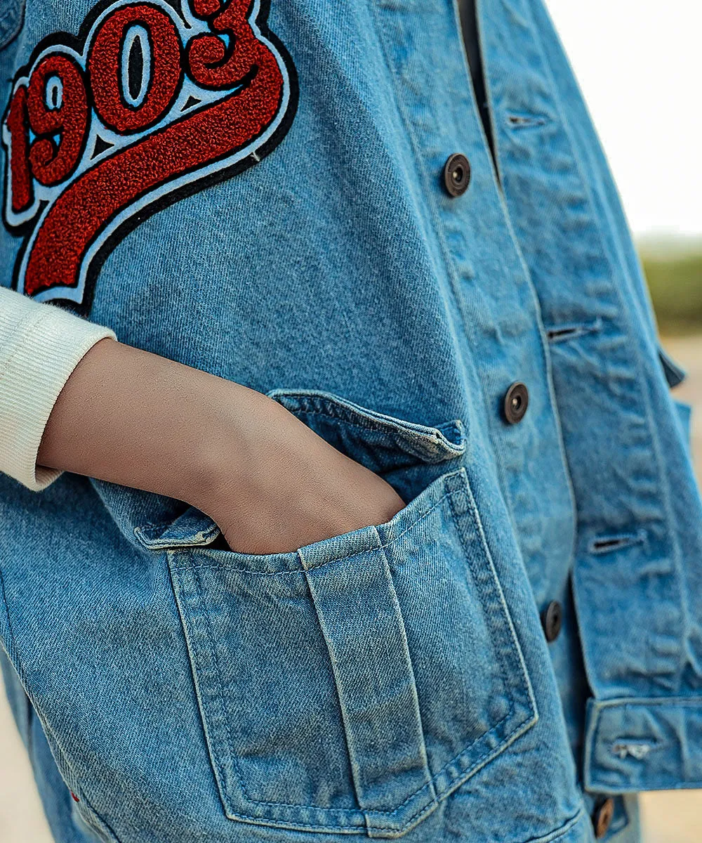 Limited Edition Light Blue Denim Vest Women | El Denim Vol. 1: Highway | Weave Wardrobe