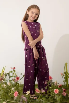 Little EGO - Zinnia 2 piece - Cotton - Purple
