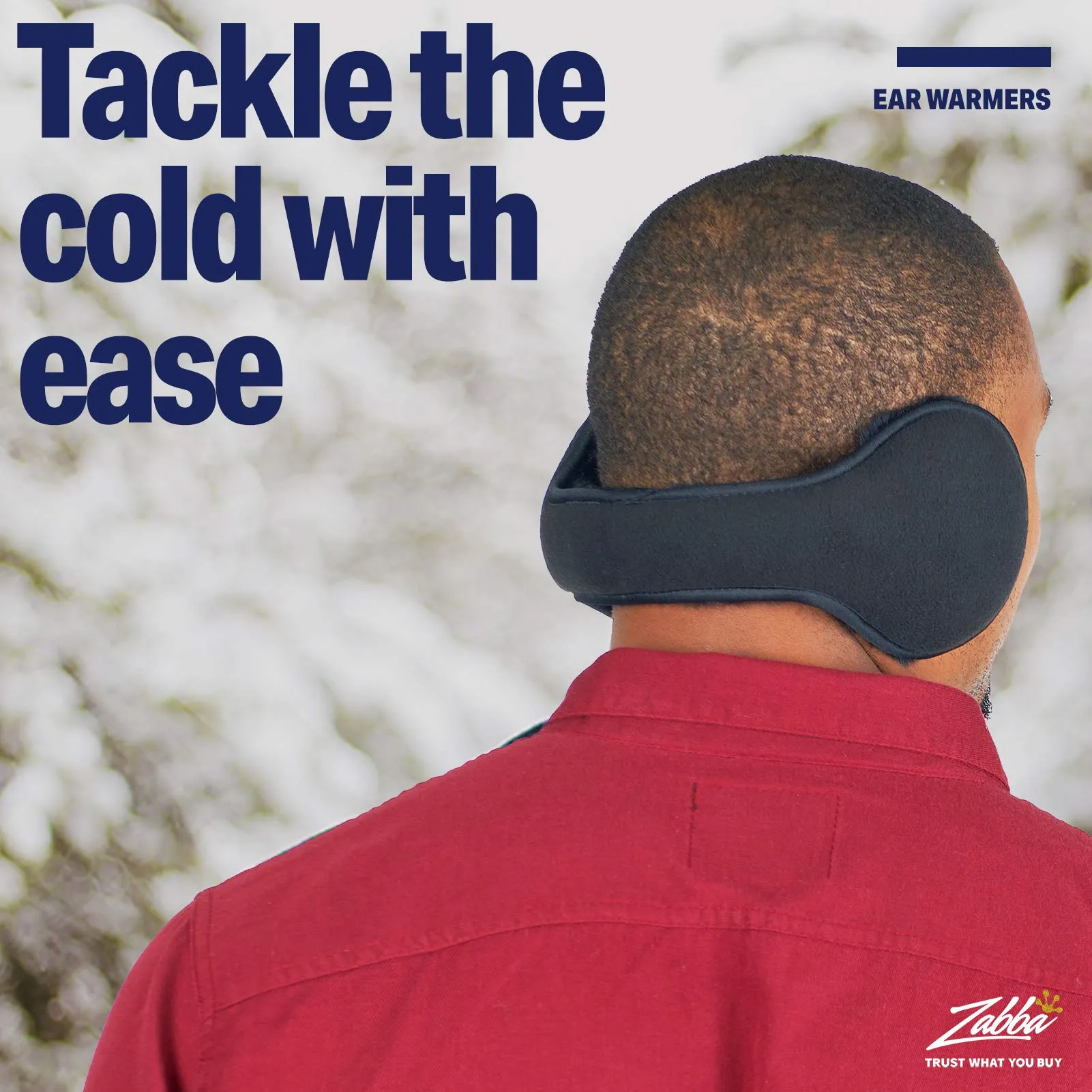 LUTHER PIKE SEATTLE Ear Muffs for Winter - Women & Men's Behind-the-Head Warmers﻿