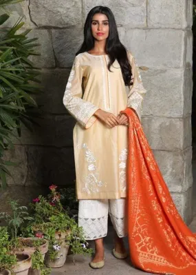 Maheen Trends - Carnelian Dream - Beige - 3 Piece - Organza Lawn