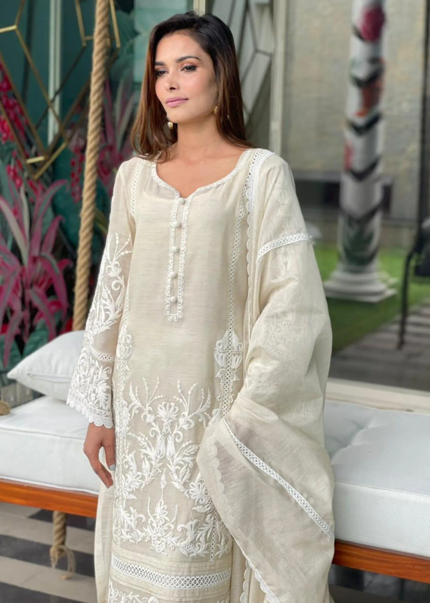 Maheen Trends - Dainty - 3 Piee - Khaadi Organza