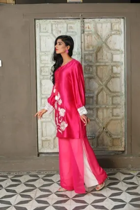 Maheen Trends - Mulberry - Pink - 2 Piece - Cotton Silk