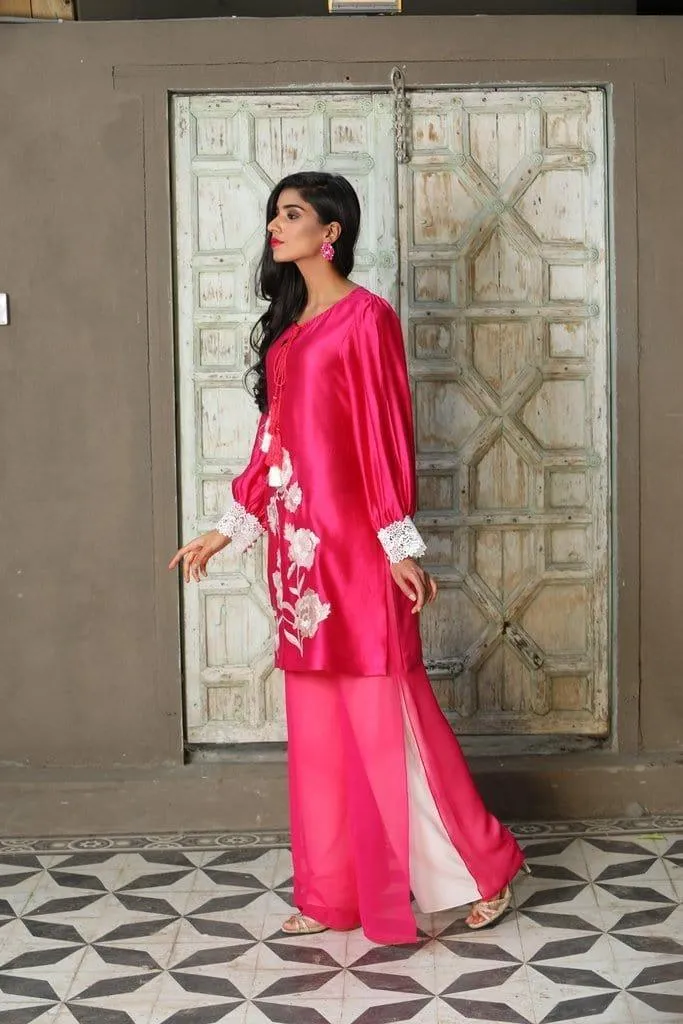 Maheen Trends - Mulberry - Pink - 2 Piece - Cotton Silk