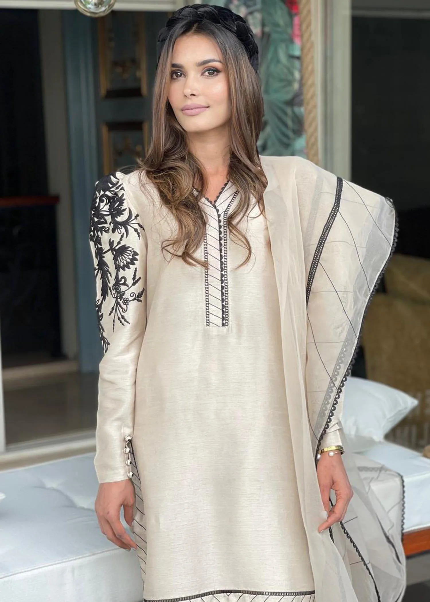 Maheen Trends - New day - 3 Piece - Silk & Organza