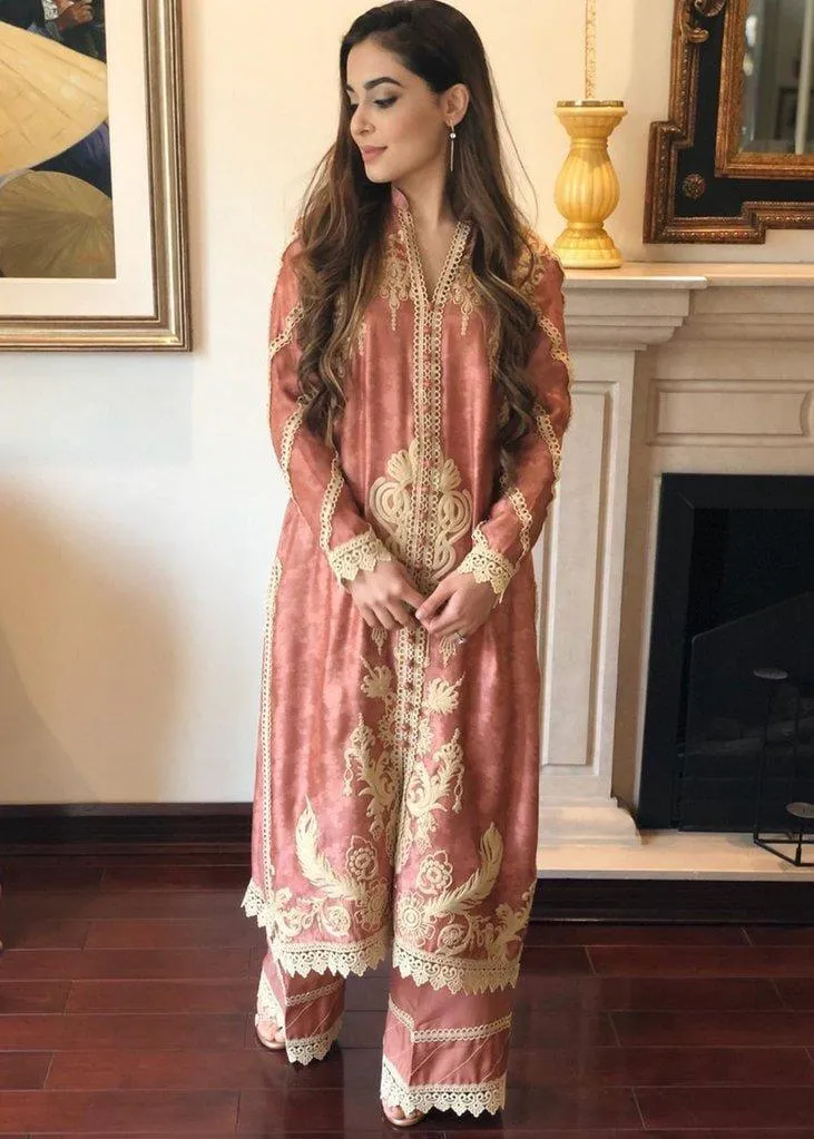 Maheen Trends - Prime Peach - 2 Piece - Cotton Net