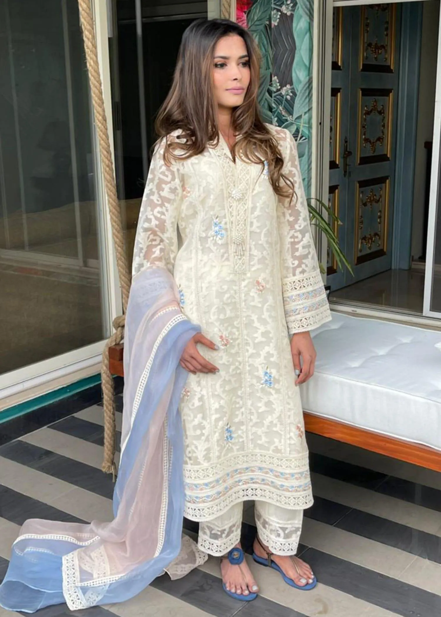 Maheen Trends - Sun shine - 3 Piece - Organza