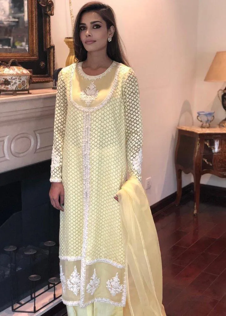Maheen Trends - Sunny Bloom - 3 Piece - Organza