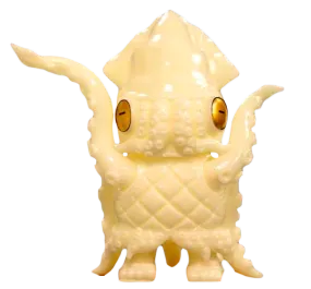 Mame Moyashi Chef Squidiano Sofubi Chino Lam GID Tencho Soft Vinyl Squid Figure