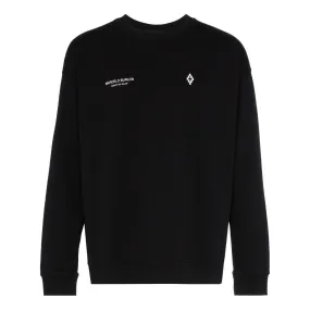 MARCELO BURLON Embroidered Punch Crewneck, Black