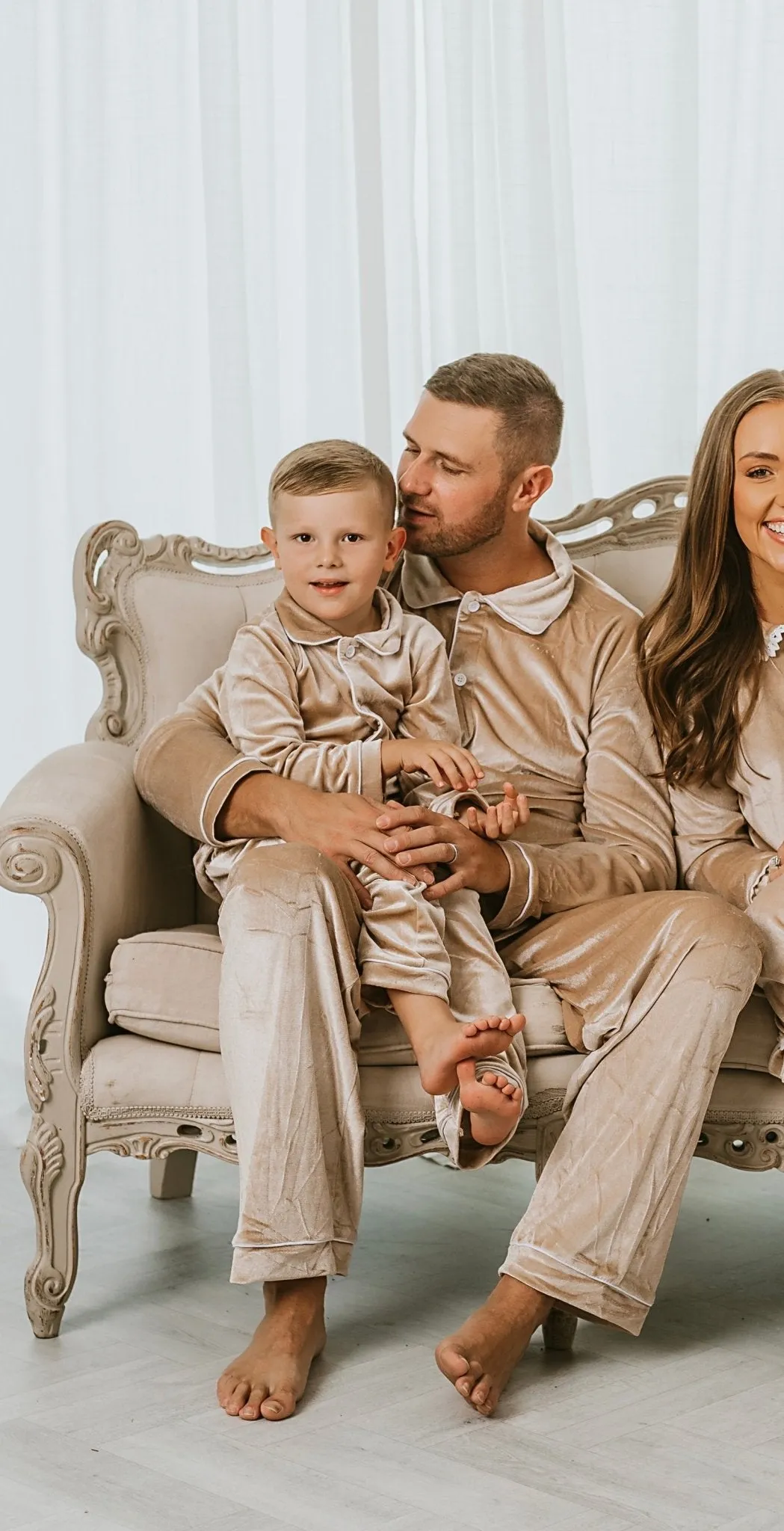 Men's Luxury Gold Velvet Pyjamas