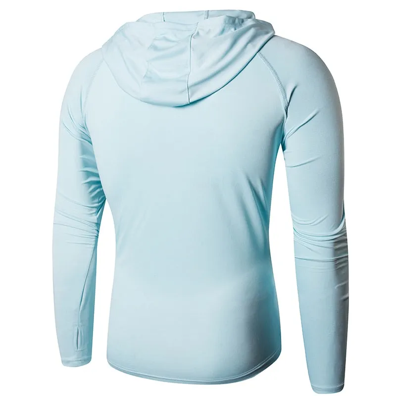 Men's UPF 50  UV Sun Protection Outdoor Long Sleeve Tee Shirt