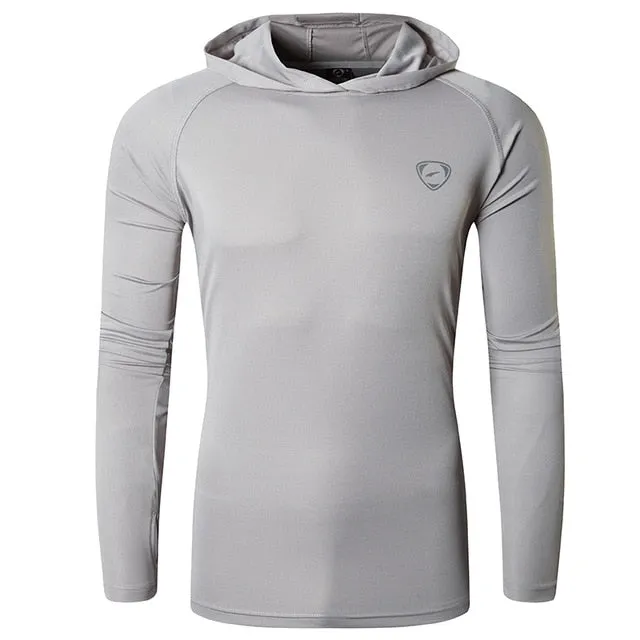 Men's UPF 50  UV Sun Protection Outdoor Long Sleeve Tee Shirt