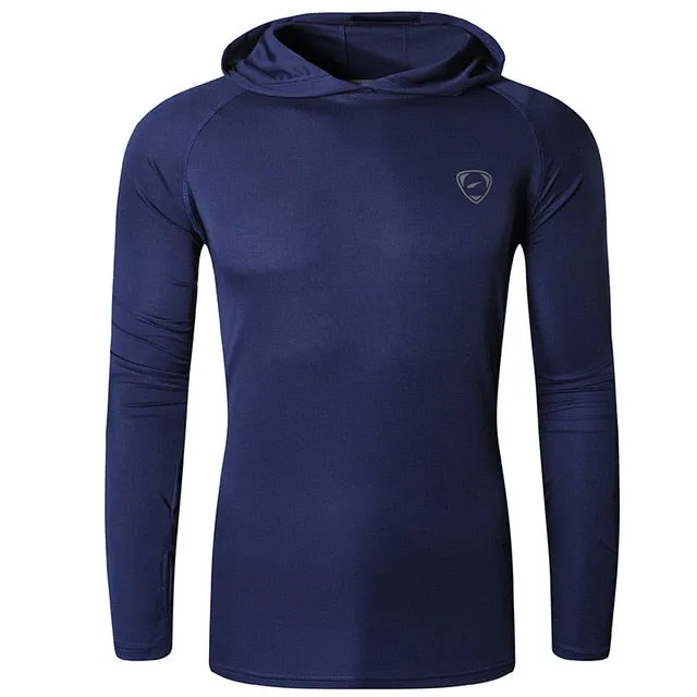 Men's UPF 50  UV Sun Protection Outdoor Long Sleeve Tee Shirt