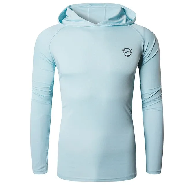 Men's UPF 50  UV Sun Protection Outdoor Long Sleeve Tee Shirt