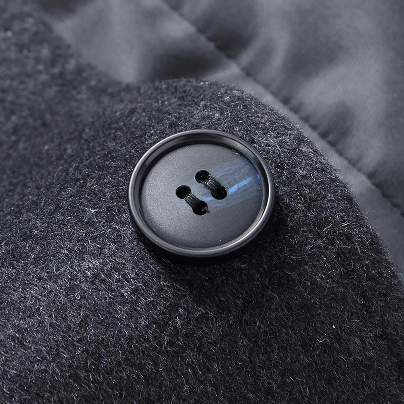 Men's Winter Woolen Coat with Fur Collar | Business Casual, Thickened for Cold Weather
