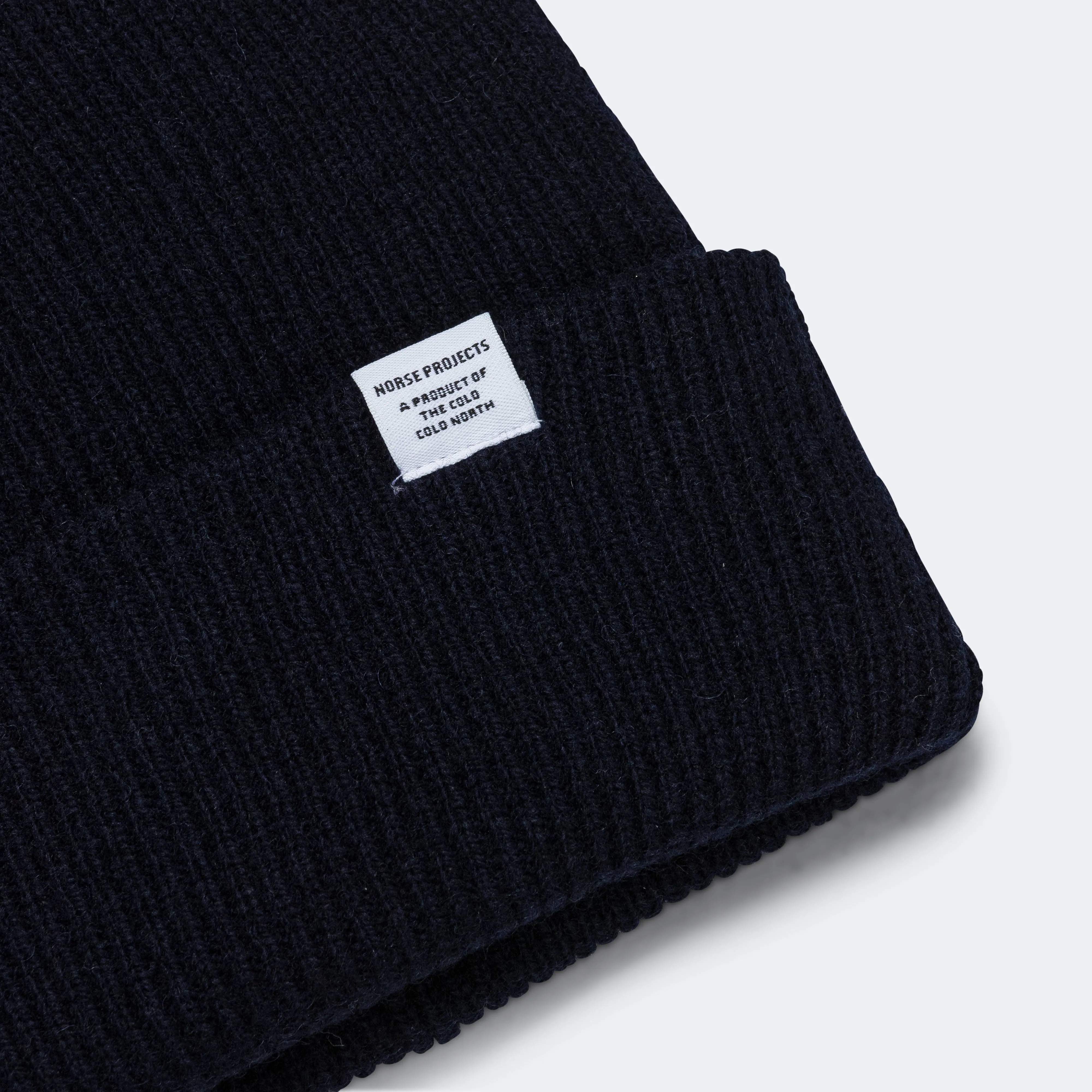 Merino Lambswool Beanie - Dark Navy