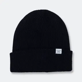 Merino Lambswool Beanie - Dark Navy