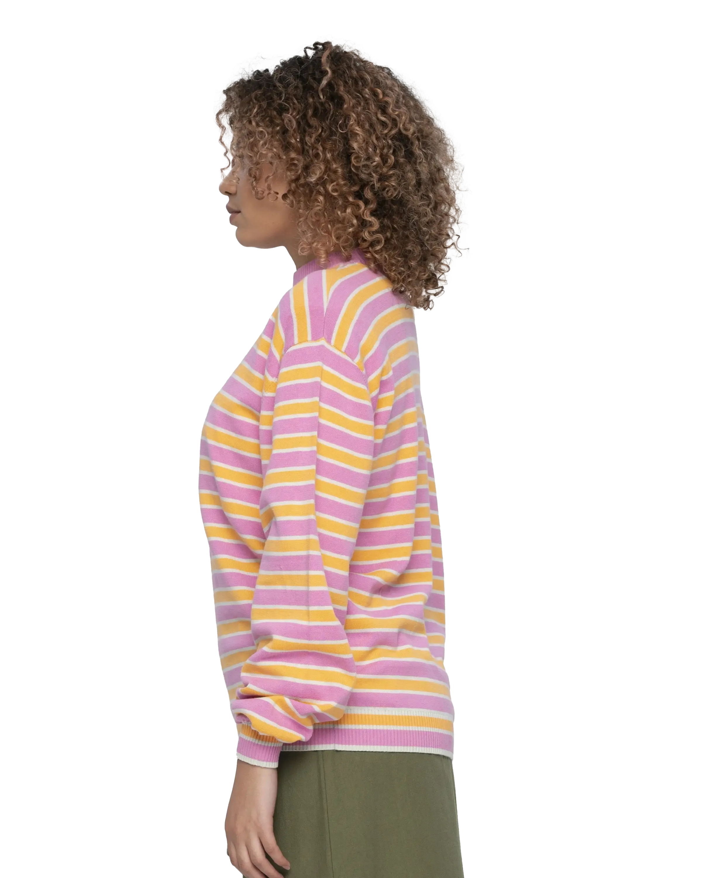 Mini Hand Jumper in Pink & Orange Stripe