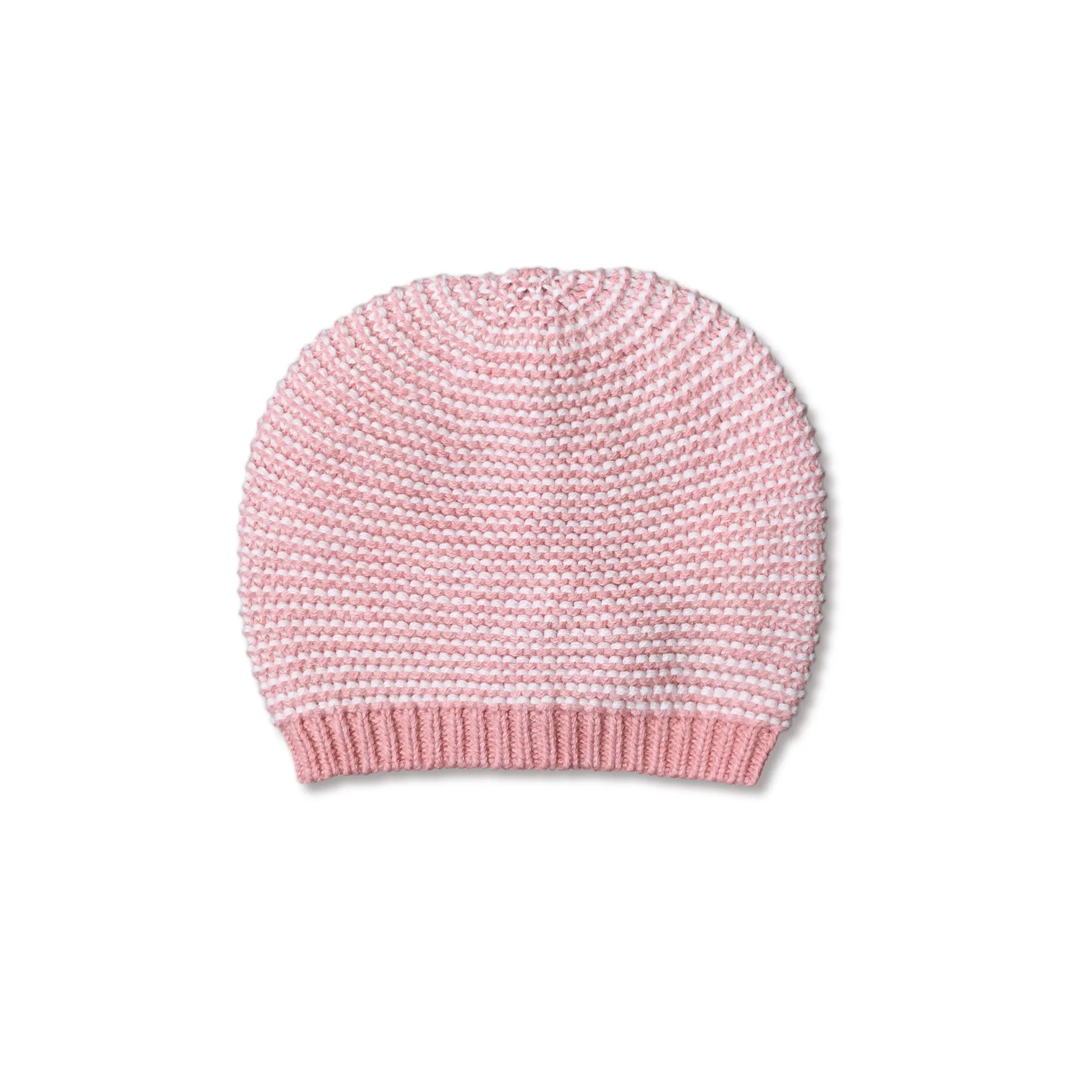 Mini Kardi Pink Stripe Baby Beanie