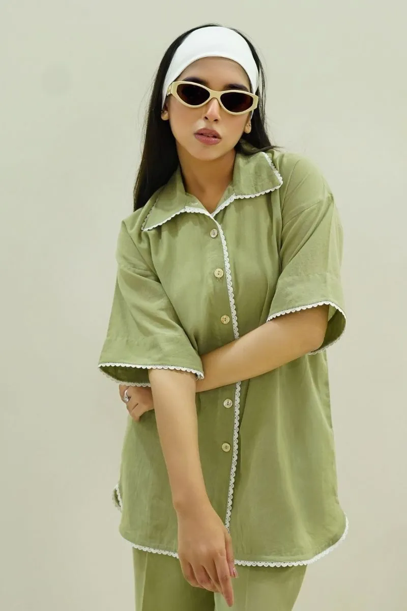 Minutiae - Pistachio Co-Ord - Light Khaddar - Green - 2 Piece