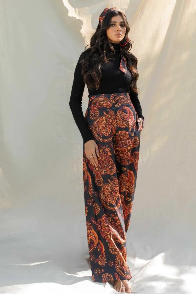 Minutiae - Spice - Pure Cotton Slub - Black - 1 Piece