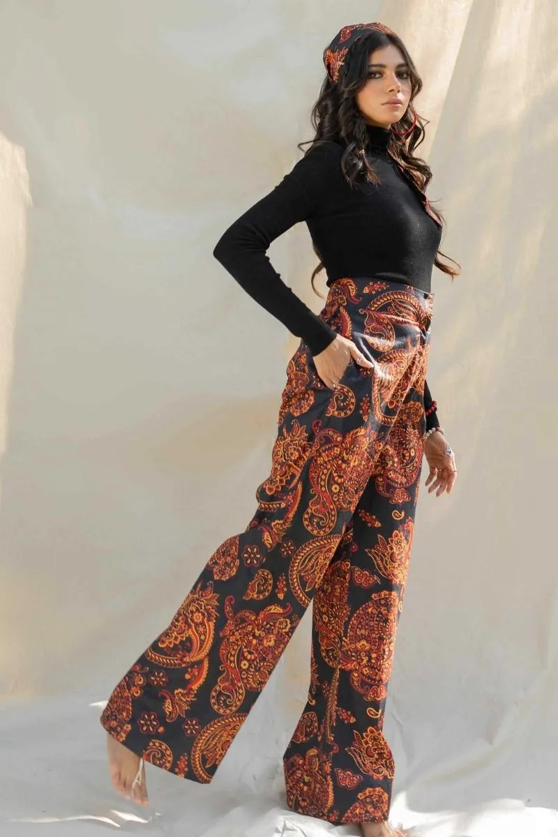 Minutiae - Spice - Pure Cotton Slub - Black - 1 Piece