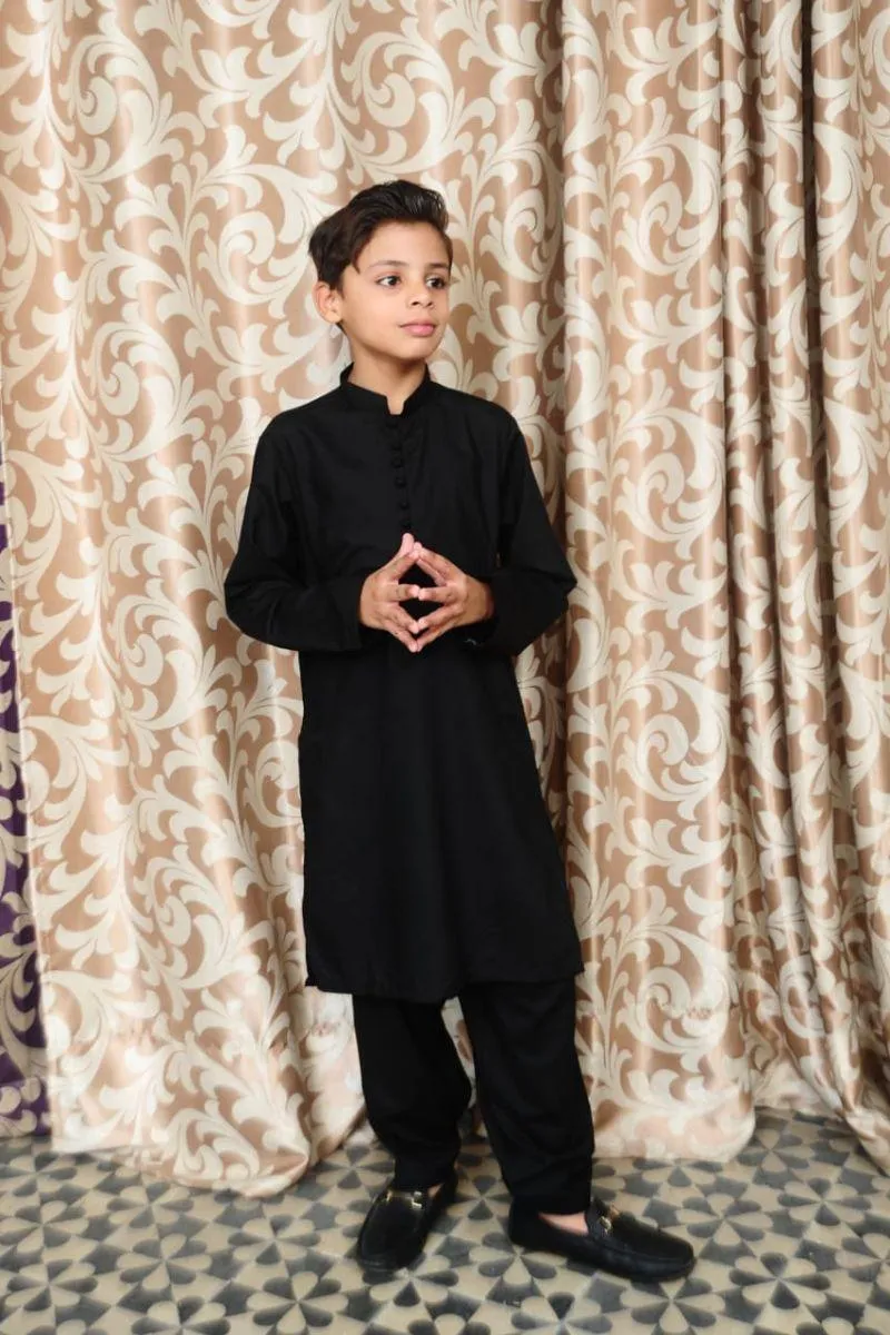 Mom4Little - Black Kameez Shalwar set