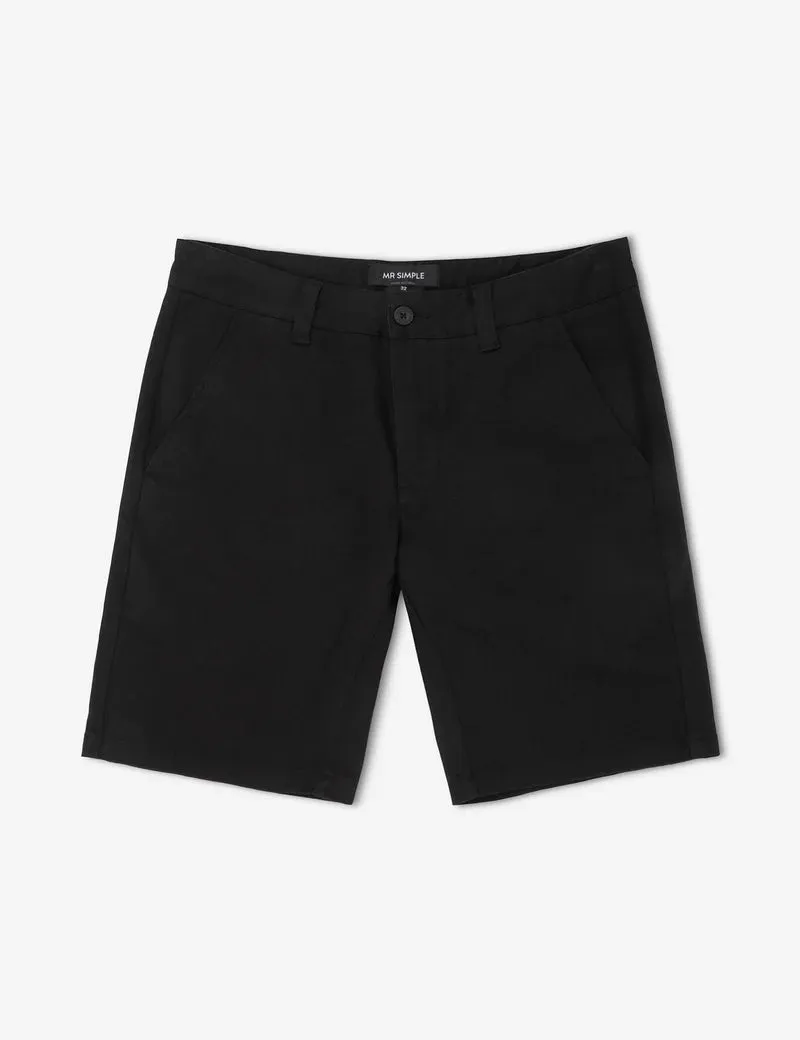 MR SIMPLE - Taylor Chino Short - Black