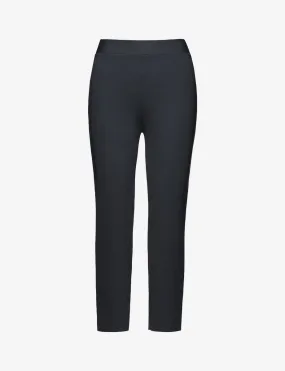 Neoprene CEO Zipper Cigarette Pant | Black
