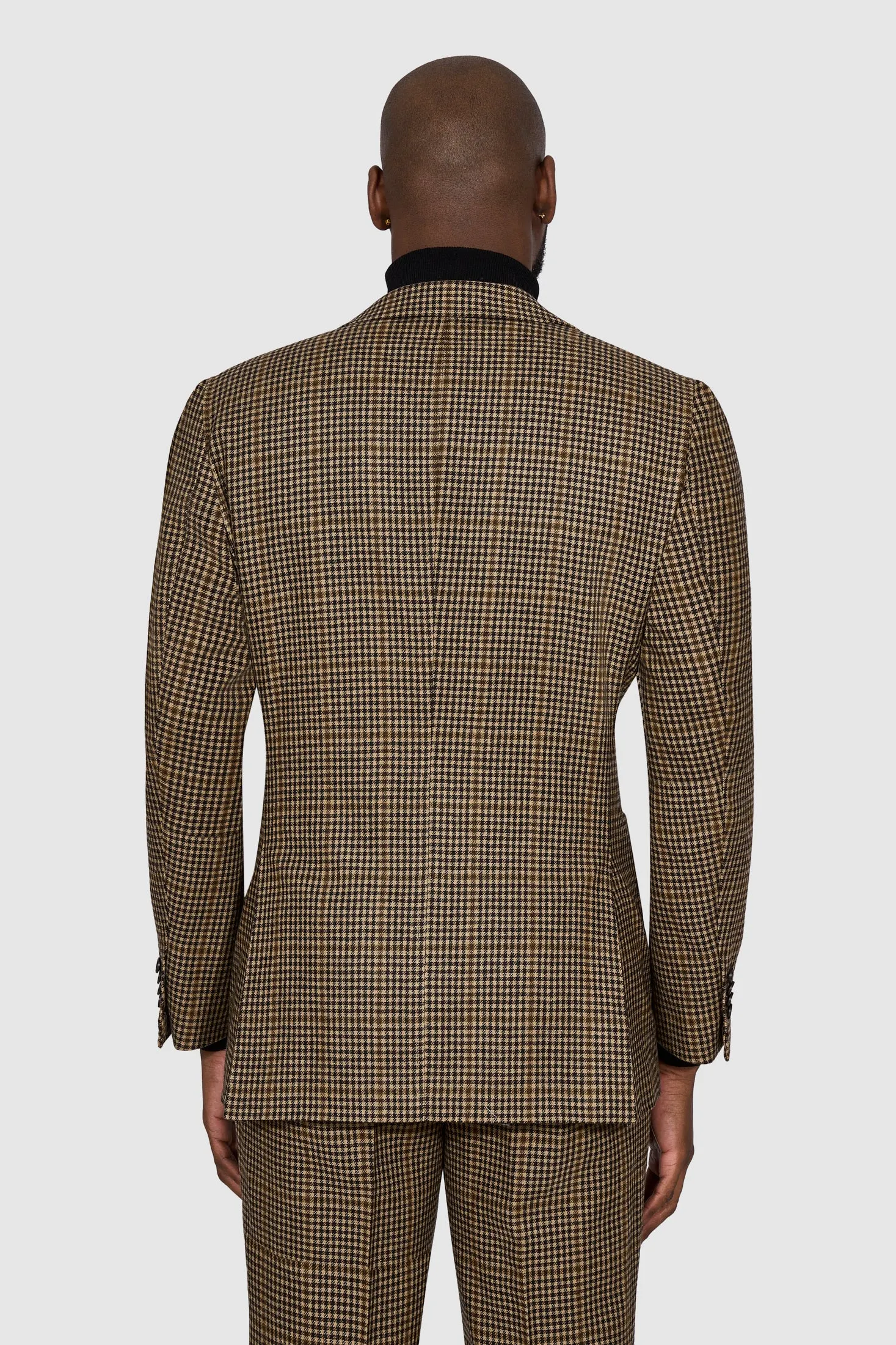 New Suitsupply Havana Mid Brown Check Wool and Cashmere Suit - Size 36S, 36R, 38S, 38R, 40R, 40L, 42S, 42L and 46R