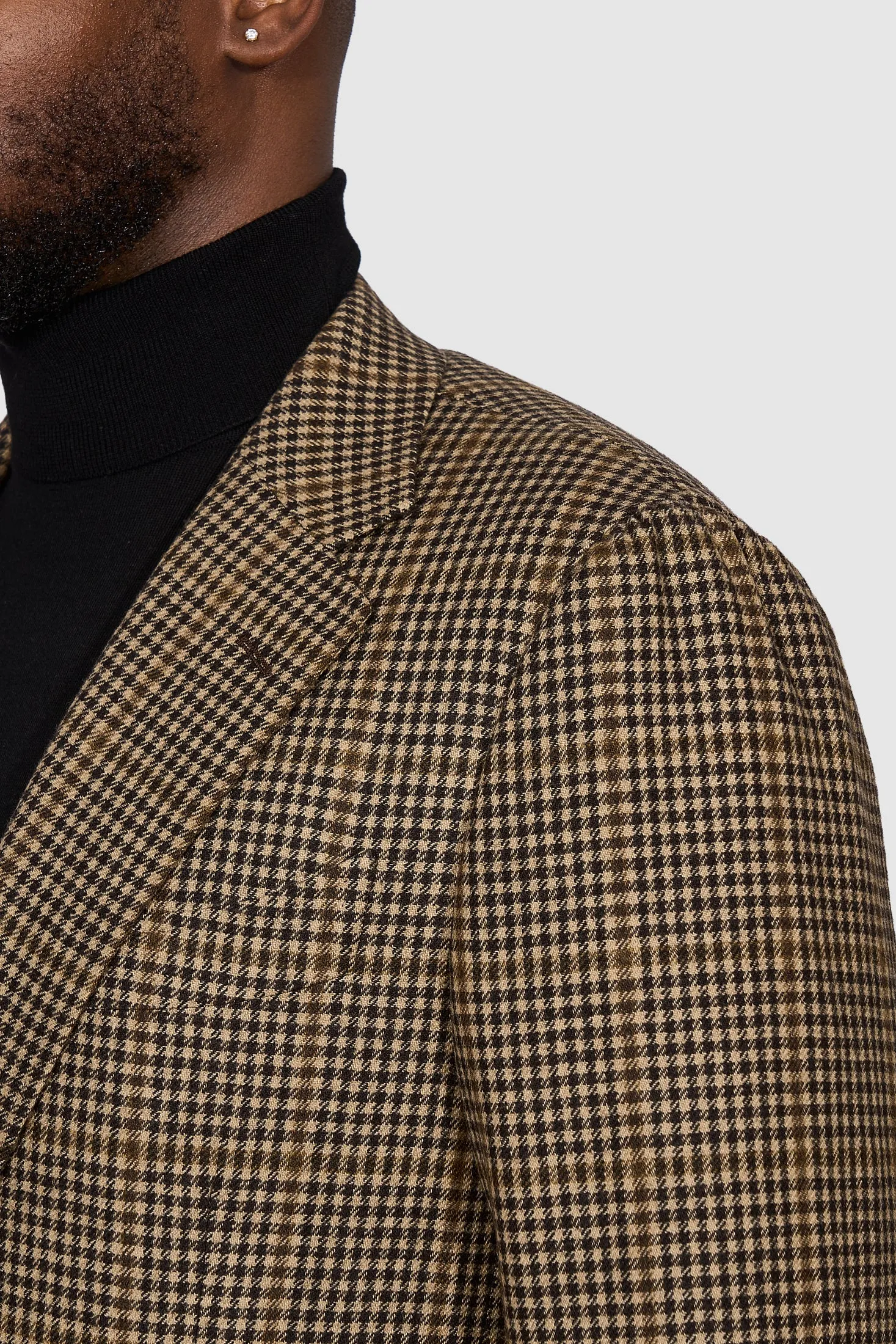 New Suitsupply Havana Mid Brown Check Wool and Cashmere Suit - Size 36S, 36R, 38S, 38R, 40R, 40L, 42S, 42L and 46R