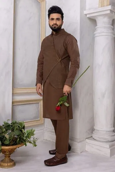 Nilofer Shahid - The Debonair - pure Irish linen - 3 Piece